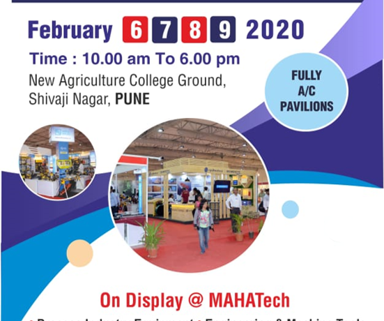 MAHATech Industrial Exhibition On Pune 2020 Stall No. B-46